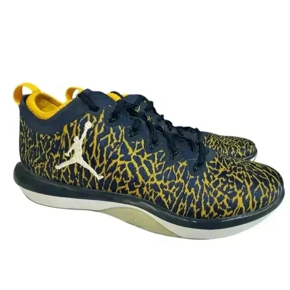 NIKE Size 8 - Jordan Trainer 1 Low Michigan 2016
Yellow / Blue Shoe - Picture 1 of 16